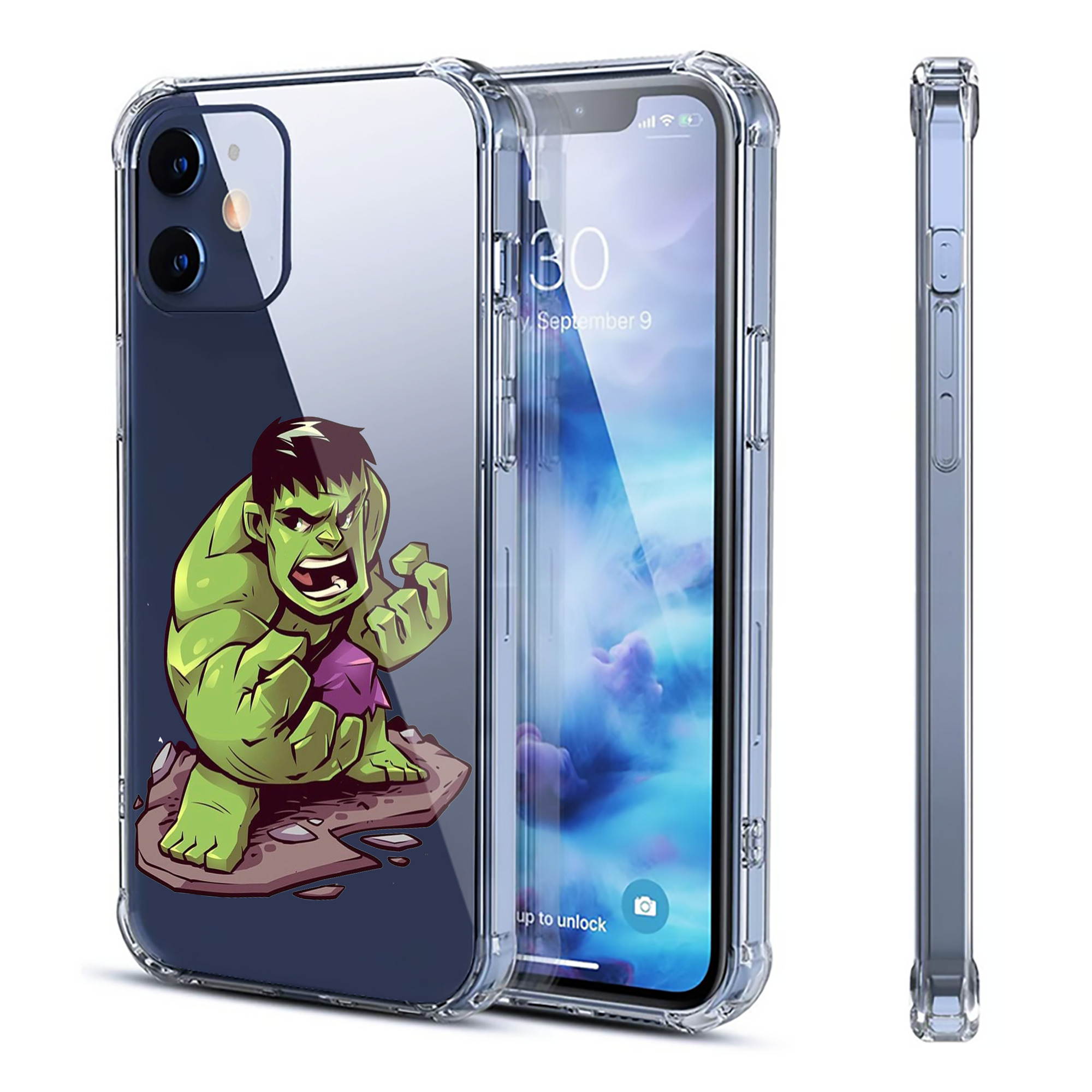 （画像用） アベンジャーズ The Avengers 【iPhone 12シリーズ対応】透明スマホケース（クリアソフトケース）